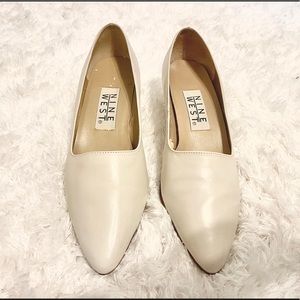 Nine west swaymeso white pumps!/White Kitten Heels